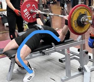 ベンチプレスのアーチ